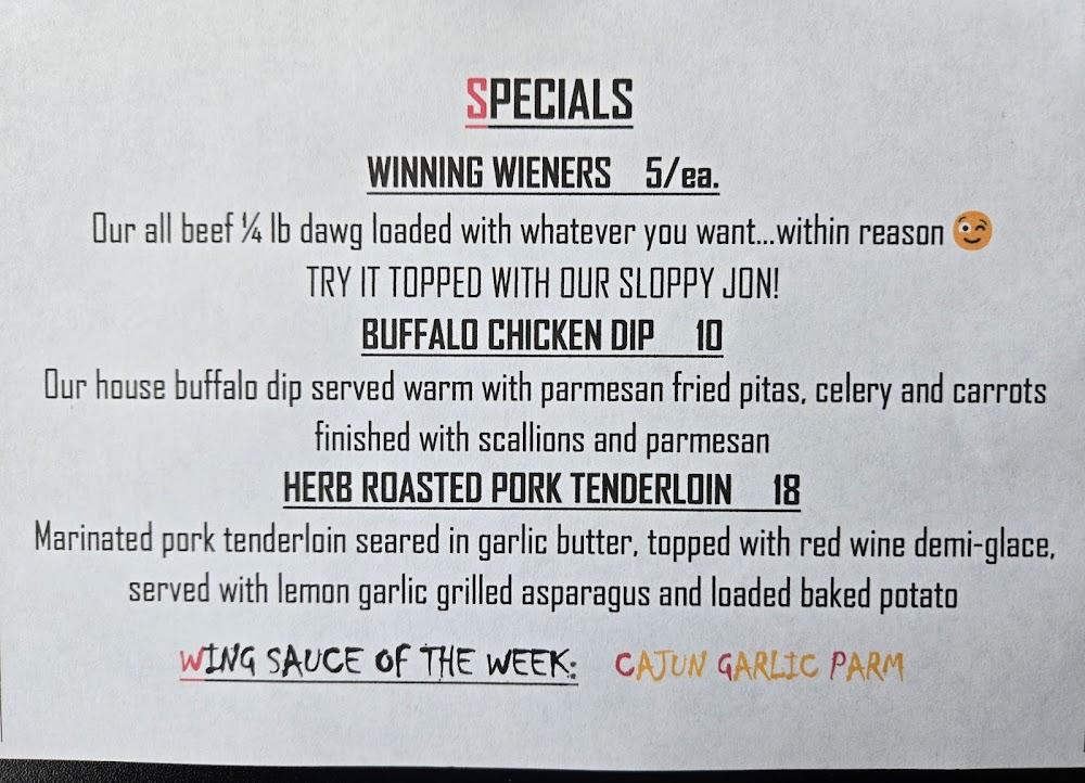 Rounders Lounge Menu image 3